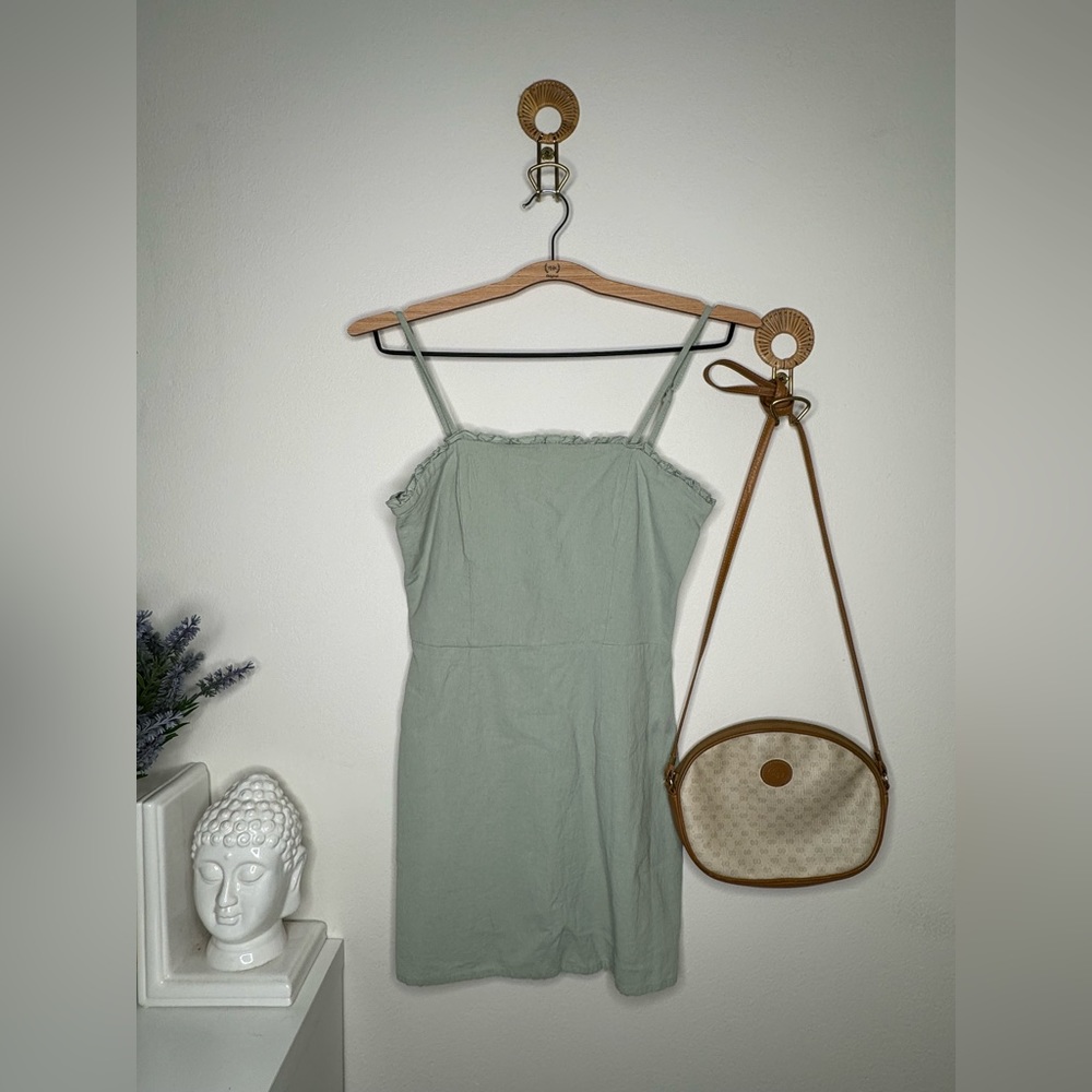 Sage green dress from Pacsun